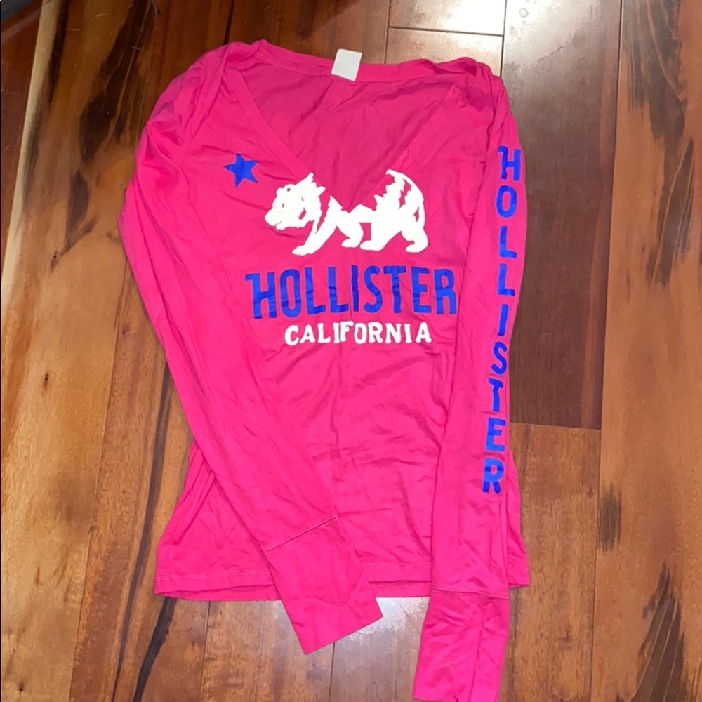 Hollister Pink Long Sleeve Tee